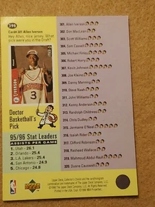 Alllen Iverson Collector's Choice Checklist #398 14740 - Picture 1 of 2