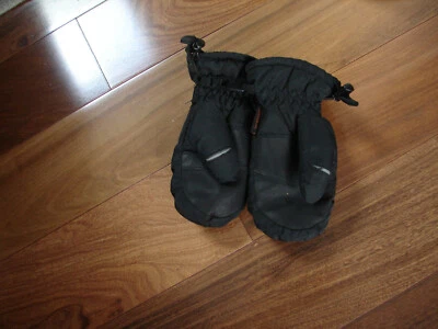 Gordini Kid's Children Enfants Snow Mitts Gloves Insulated Black Size XL - Image 1 of 4