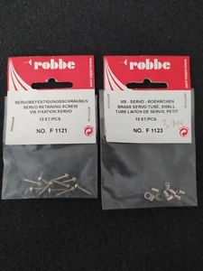 Robbe F 1123 Brass Servo Tube Small + F 1121 Retaining Screw (10 pcs) Vintage - Photo 1 sur 1