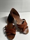 Madewell Womens Donovan Flats Size 9 Brown Leather Strappy Open Toe Spring