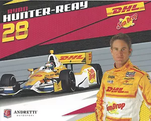 2012 INDY 500 RYAN HUNTER-REAY USA DHL SUNDROP INDYCAR 8 "X10" HERO CARD ! - Picture 1 of 2