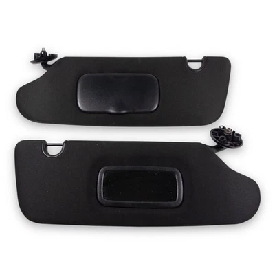 2008-2016 Dodge Grand Caravan Driver & Passenger Side Sun Visor Pair Set Black - Image 1 of 4