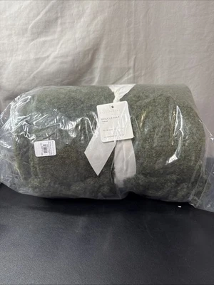 Pottery Barn Bouclé Knit Throw •50” X 60” Loden Green• Brand New With Tags - Image 1 of 4