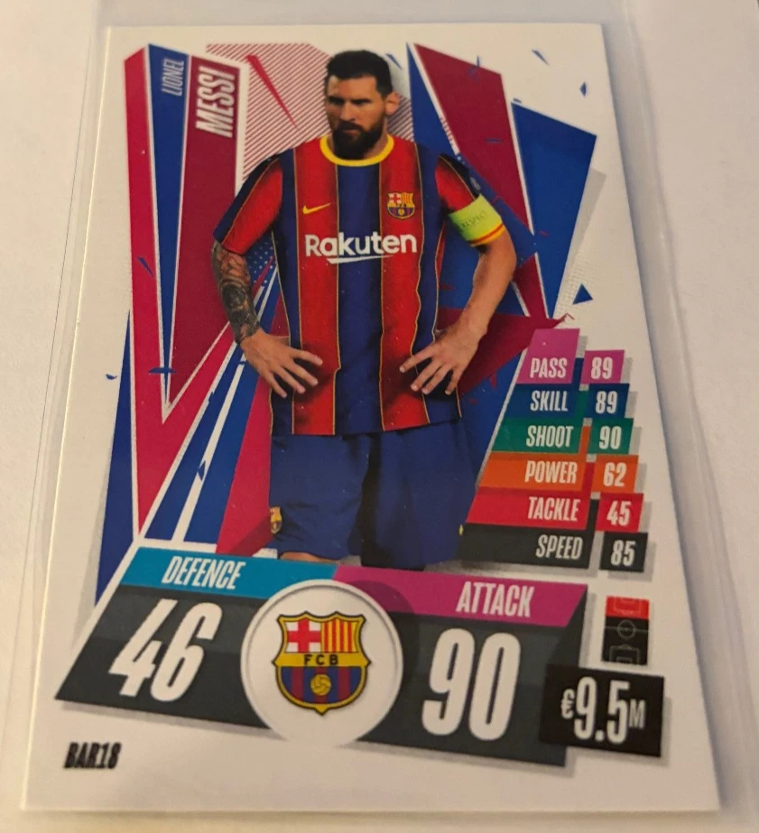 2020-21 Topps Match Attax UCL FC Barcelona Lionel Messi #BAR18 - Image 1 of 1