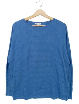 STREET ONE Sudadera de punto fino Mujeres Jersey Talla EU 38 azul look casual - Imagen 1 de 4