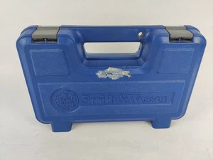 *USED* Smith & Wesson Model 9 MM M&P9C 3.5" Factory OEM Hard Carry Case Box Blue - Picture 1 of 9
