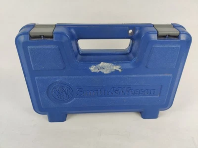 *USED* Smith & Wesson Model 9 MM M&P9C 3.5" Factory OEM Hard Carry Case Box Blue - Image 1 of 4