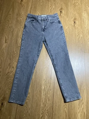 Mango ‘Claudia’ cropped & slim fit  grey  high-rise Jeans, size UK 10, EUR 38 - Image 1 of 3