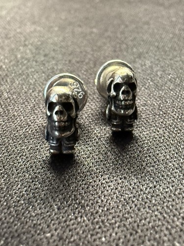 CHROME HEARTS Coppia orecchini foti stile cuori cromati