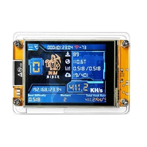 NMMiner NerdMiner V2 411KH/S Hashrate ESP32 2.8 Inch  Display   Lottery7602 - Picture 1 of 7