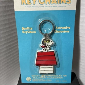 VINTAGE SNOOPY ROT BARRON SCHLÜSSELANHÄNGER IN VERPACKUNG - Bild 1 von 4