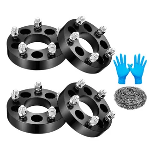 4PCS 1.25'' 5x4.5 to 5x5 Wheel Spacers Adapters 1/2"x20 Studs for Ford Jeep - Picture 1 of 10