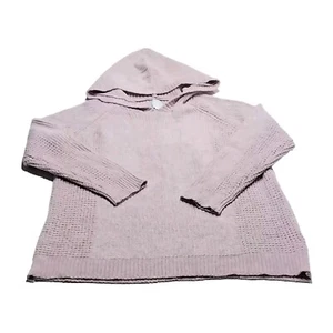 Sunday Womens XL Raspberry Waffle-Knit Soft Hoodie Sweater Plush Lounge Cozy Mom - Picture 1 of 12