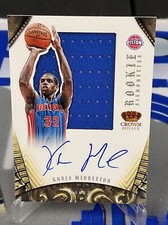 2012-13 Panini Preferred Silhouettes /99 Khris Middleton #309 Rookie Auto RC