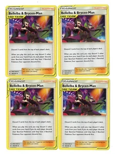 Bellelba & Brycen-Men 186/236 Cosmic Eclipse Tag Team Pokemon Trainer Karten Set - Bild 1 von 1
