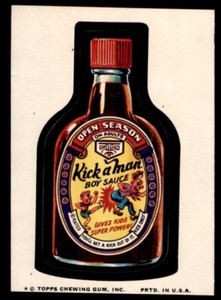 1974 Topps Wacky Packages Series 9 #3 Kick A Man Sauce VG