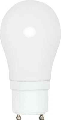 Satco S8225 15 Watt (60 Watt) 800 Lumens A-Type CFL Soft White 2700K GU24 Base  - Image 1 of 3