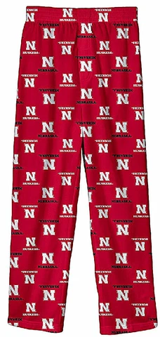 Nebraska Cornhuskers Red Youth Team Colorway Pajama Pants Cover