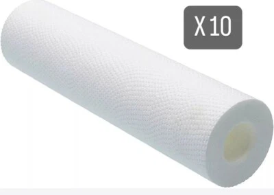 10x Cartuccia filtro acqua per sedimenti per osmosi inversa, 5 micron 10 pollici - Image 1 of 4