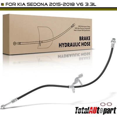 New Brake Hydraulic Hose for Kia Sedona 2015-2018 V6 3.3L Front Left 58731A9000 - Image 1 of 4
