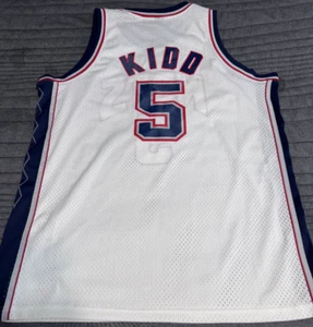 Camiseta deportiva blanca vintage Nike Swingman Jason Kidd NBA New Jersey Nets XXL auténtica - Imagen 1 de 12