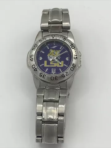 LSU Tigers Eclipse Women Ladies Watch Excellent Condition. New Battery.  Running Cover