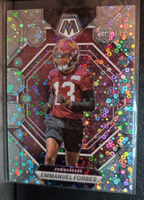 2023 Mosaic Emmanuel Forbes Silver Disco Prizm Rookie Card #319 Commanders RC