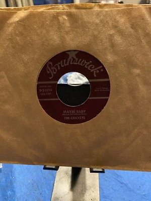 THE CRICKETS ”Maybe Baby” 45 Plays VG++! Foto 1 de 3
