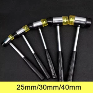 25mm/30mm/40mm Antideslizante Doble Cara Nylon Goma Martillo Cabeza Azulejo Mazo Herramientas - Imagen 1 de 8