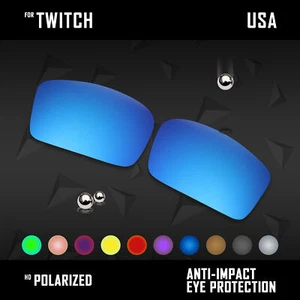 Lentes de repuesto polarizadas antiarañazos para Oakley Twitch - Imagen 1 de 8