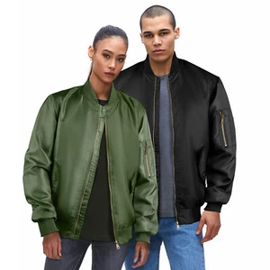 Herren Pilotenjacke leichte Sportbekleidung Frühling Herbst Freizeit Mäntel Windbreaker USA - Bild 1 von 40