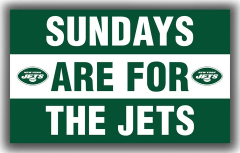 New York Jets Team Sundays Are For The JETS Flag 90x150cm 3x5ft Banner Cover