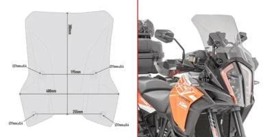 Parabrisas Ahumado GIVI Específico X KTM 1290 Super Adventure R S 2017 2018 2019 - Imagen 1 de 4