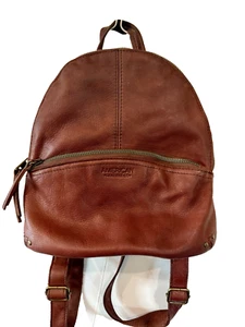 AMERICAN LEATHER CO. Soft Brown Leather Mini Backpack Bag Genuine Leather EUC - Picture 1 of 11