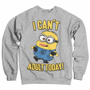 Officially Licensed Minions - I Can't Adult Today Sweatshirt S-XXL Sizes - Picture 1 of 5