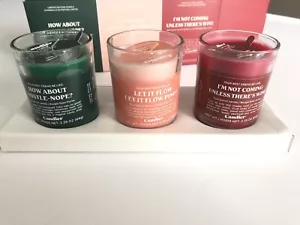 Candier Candle Trio Limited Edition Holiday Wine Snarky Funny Soy Votive Candles - Picture 1 of 3