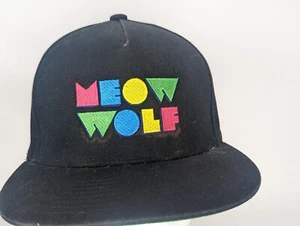 Meow Wolf Black Promo Trucker Hat Cap Adjustable Strap Back Arts Retro - Picture 1 of 6