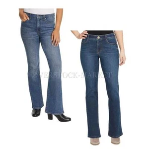 NEW! WOMEN'S VINTAGE AMERICA MID RISE SOFT STRETCH DENIM BOOTCUT JEAN! VARIETY! - Picture 1 of 2