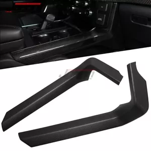 Matte Carbon Console Side Panel Trim For Ford F-150 F150 King Ranch Raptor R 21+ - Picture 1 of 10