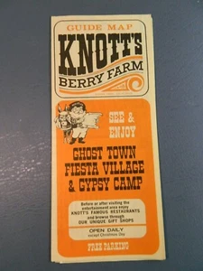 Vintage Knott's Berry Farm 1973 Map Brochure Ghost Town Buena Park, Ca - Picture 1 of 10