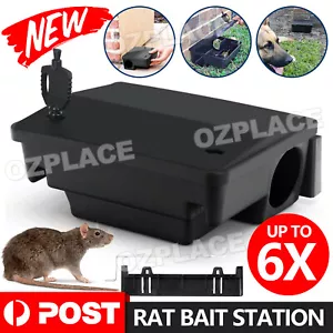 Defence Rat Bait Lockable Station Trap Control Box Rodent Poison Mouse With Lock - Picture 1 of 14