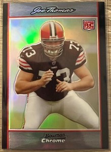 JOE THOMAS Rookie Refractor! 2007 BOWMAN CHROME #BC94 Browns CHEAPEST ON EBAY!