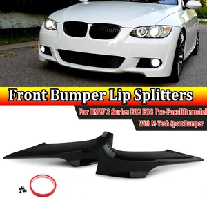 Front Splitter Spoiler Lip Cover For BMW E92 E93 M-Tech Pre-LCI 0610 Left Right - Picture 1 of 9