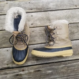 Vintage 90s y2k Sorel Manitou Iconic Winter Snow Duck Boots Waterproof Gorpcore - Picture 1 of 8
