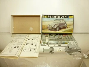 HELLER 175 CITROEN 2CV 1948 - PLASTIC GREY 1:43 - UNBUILT KIT IN BOX - Imagen 1 de 6