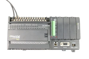 Direct Logic 06 D0-06DD2 PLC Processor w/F0-04TRS Output Module - Picture 1 of 5