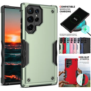 For Samsung S24 S23 Ultra S22 S21 FE A14 A13 A54 Shockproof Defender Case Cover - Picture 1 of 24