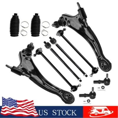 For 1998-2003 Toyota Sienna 10Pcs Front Lower Control Arm Tie Rod End Sway Bar Foto 1 de 4