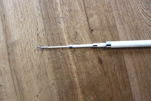 Longierpeitsche - Weiß - 3 m Longiergerte Gerte Peitsche Pferd Longe mit Schlag