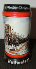 1992 Budweiser Holiday Beer Stein Mug &quot;A Perfect Christmas&quot; Clydesdale 8 Horse  for sale